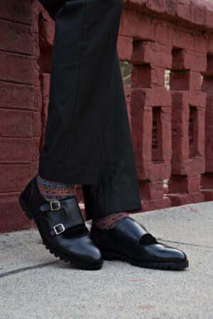 Monk Torino black double buckle Mandana Trovex